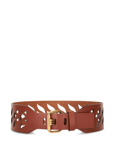 ETRO cut-out detail leather belt