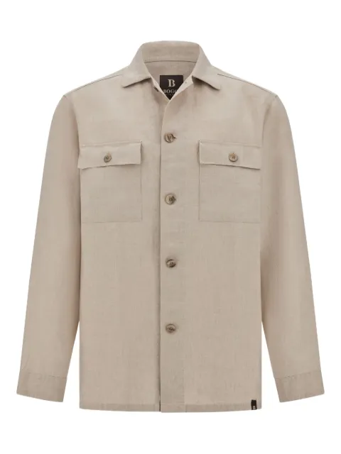 Boggi Milano linen shirt jacket