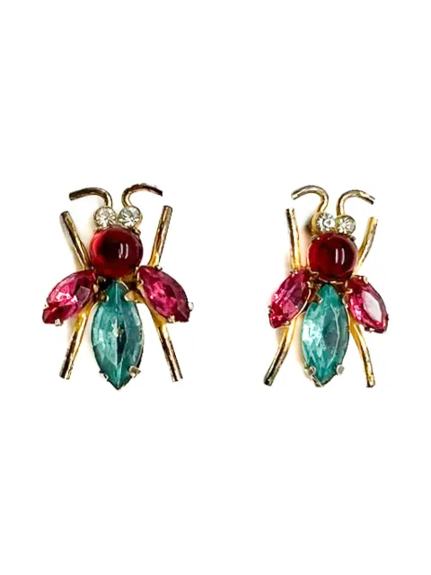 Jennifer Gibson Jewellery 1940s Coro Bug brooch set