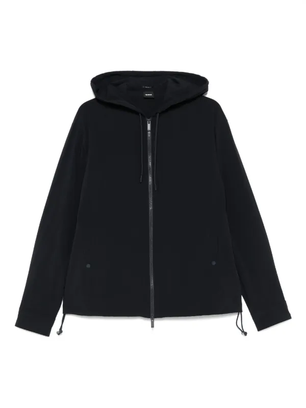 【関税込み】BOSS ブルー ジップアップジャケット BOSS ジップアップ ジャケット | ブルー | FARFETCH JP