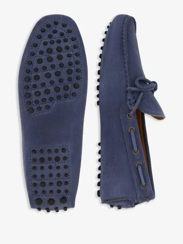 Boggi Milano Suede Driving Shoes | Blue | FARFETCH GE display picture 1