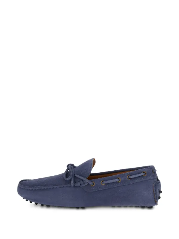 Boggi Milano Suede Driving Shoes | Blue | FARFETCH display picture 1
