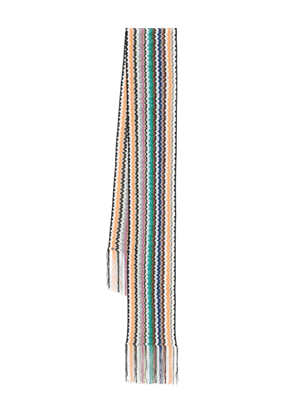 zigzag-woven scarf