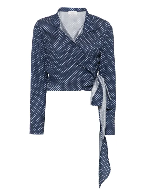 Mazzarelli camisa con lunares estampados