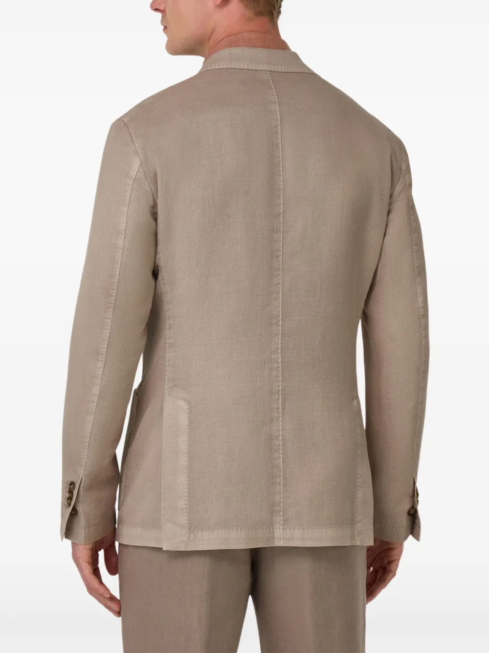 Boggi Milano Blazer met textuur Bruin