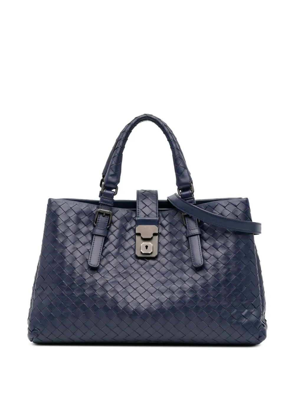 2012-2024 Small Leather Intrecciato Roma satchel