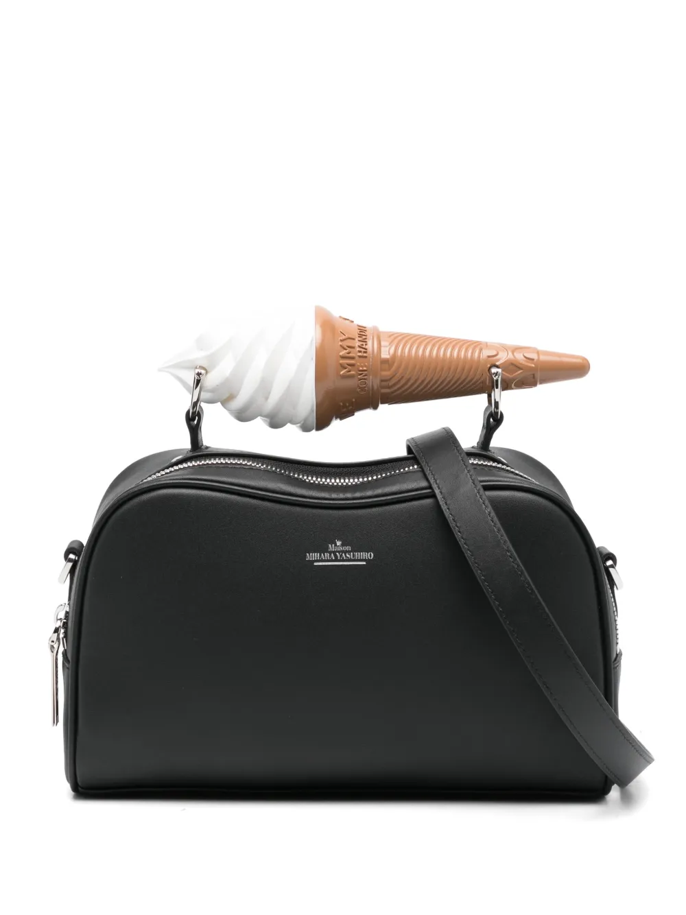 Maison MIHARA YASUHIRO アイスクリーム ショルダーバッグ - ブラック Maison MIHARA YASUHIRO アイスクリーム ショルダーバッグ - ブラック