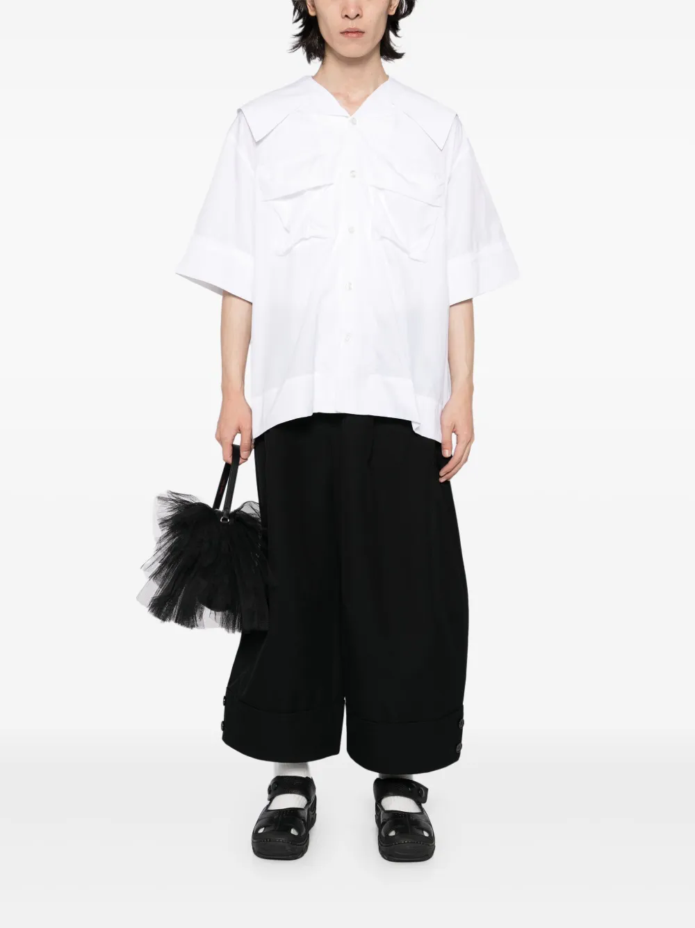 Simone Rocha Overhemd met korte mouwen - Wit