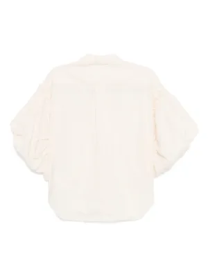tao comme des garcons フローラル ラッフルディテールＴ tao COMME des GARCONS Floral Switching Shirt Multi-Color S
