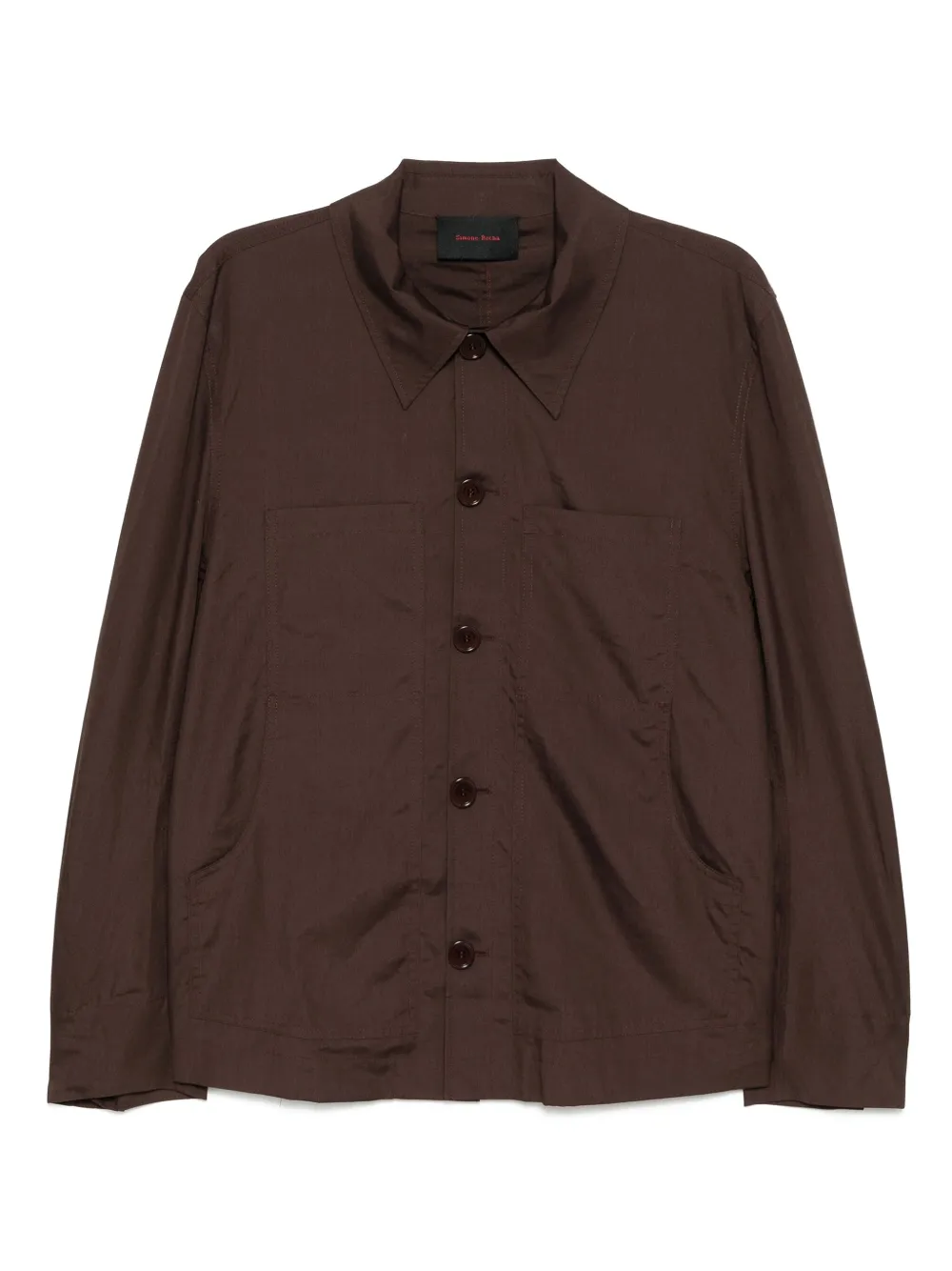 Simone Rocha camisa estilo worker | marrón | Image 1