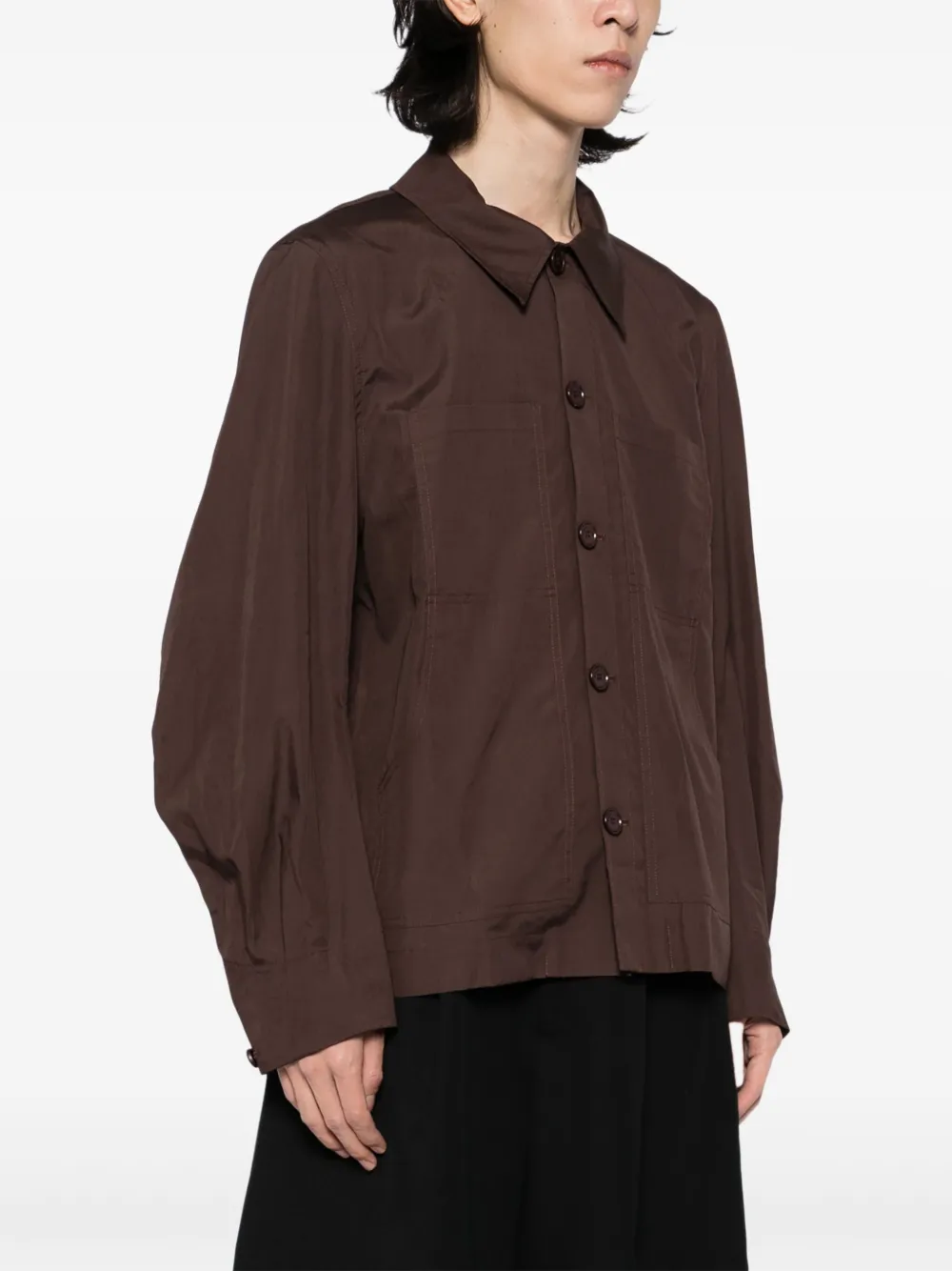 Simone Rocha Workwear overhemd Bruin