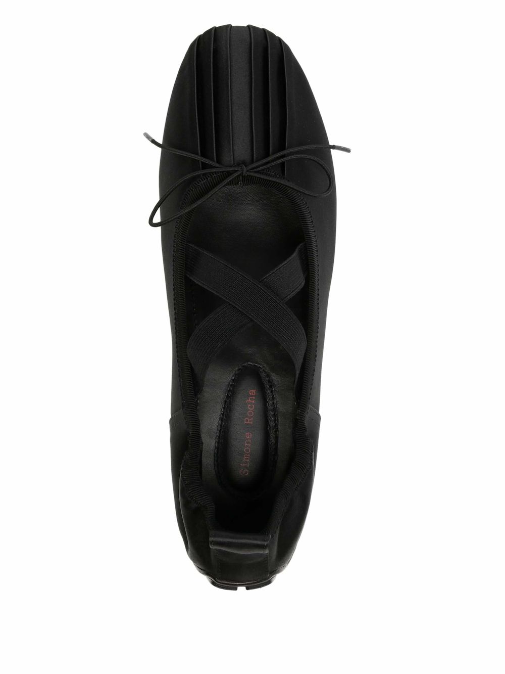 Simone Rocha ballerina grip loafers Black