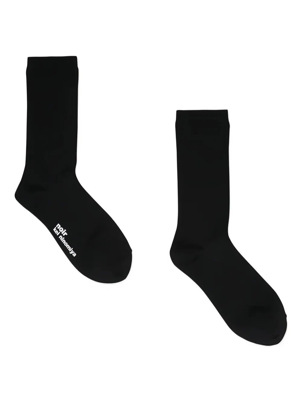 Noir Kei Ninomiya ribbed-cuff socks - Nero
