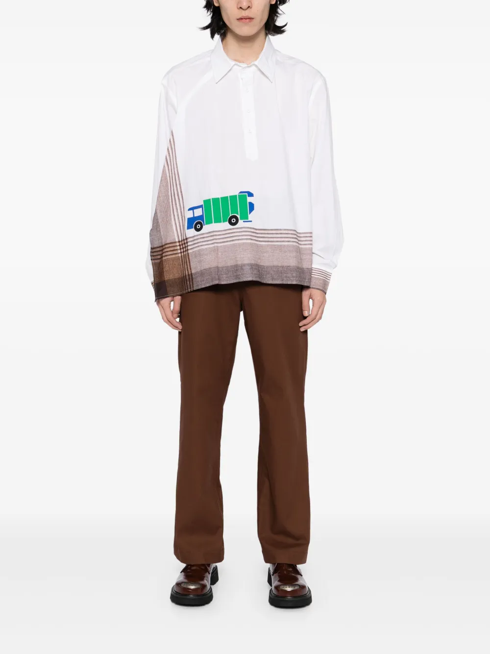 Craig Green Handkerchief overhemd - Wit
