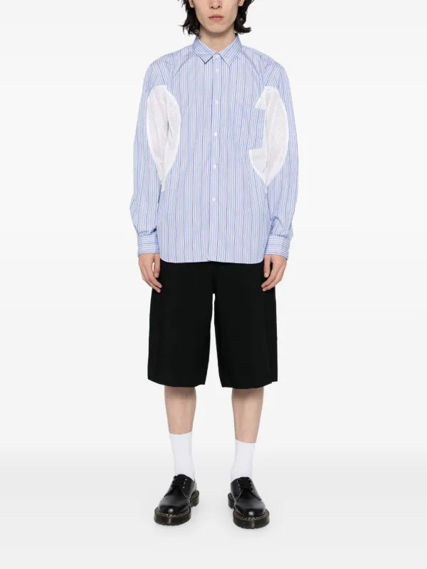 Comme Des Garçons Homme Deux パネル シャツ | ブルー | FARFETCH JP