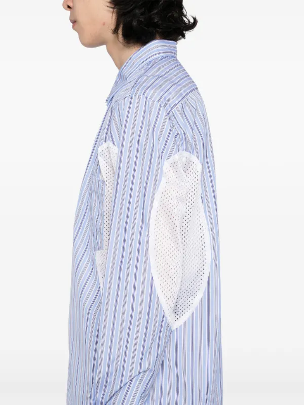 Comme Des Garçons Homme Deux パネル シャツ | ブルー | FARFETCH JP