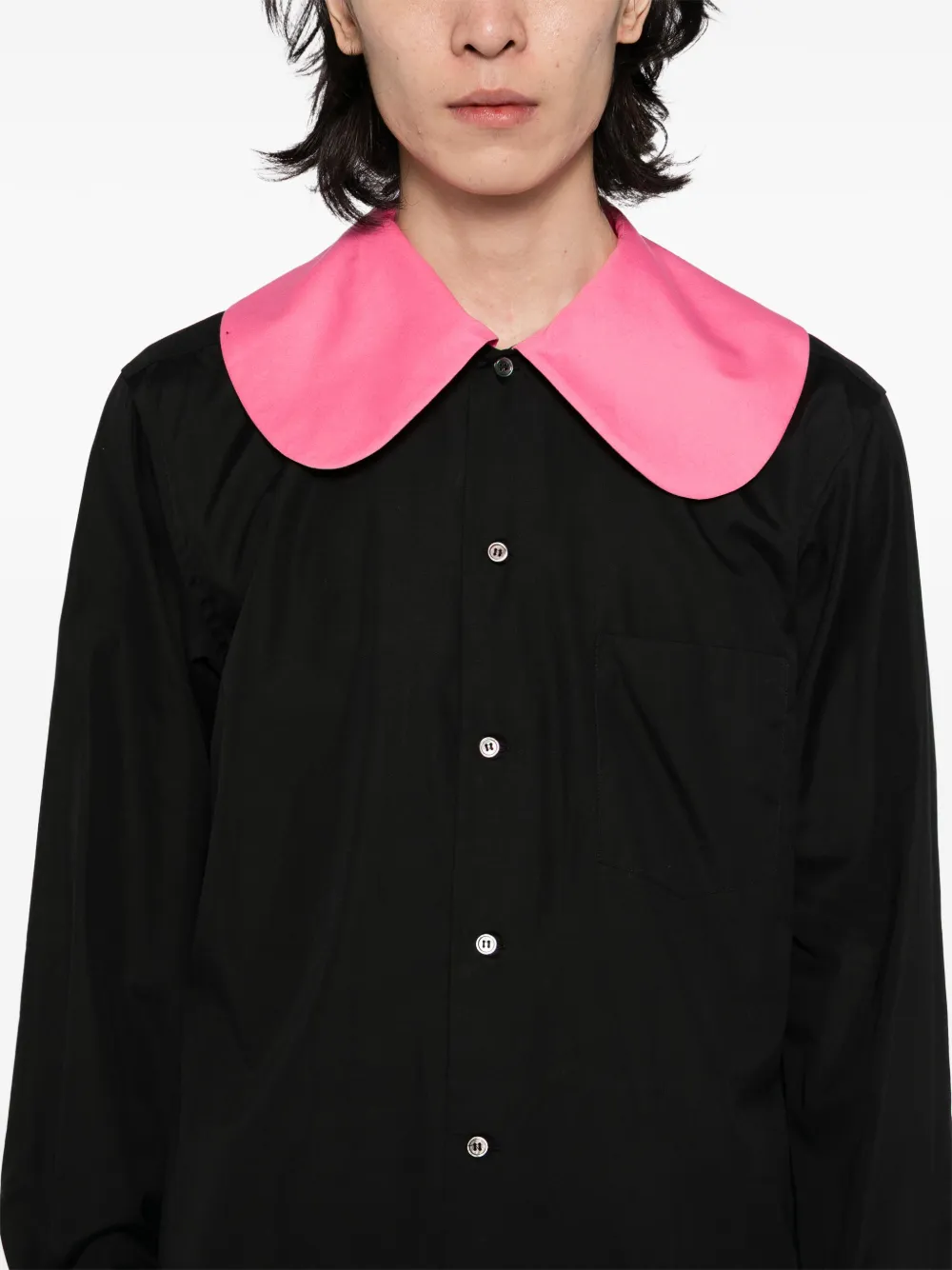 Comme des Garçons Homme Plus Overhemd met lange mouwen Zwart