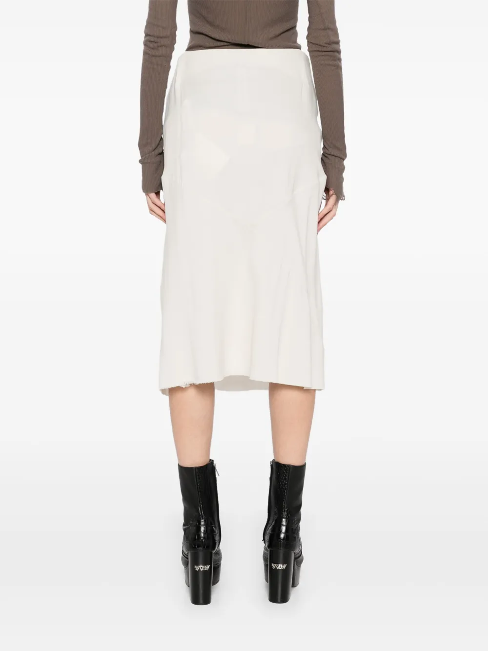 Rick Owens Hollywood Strutter rok Wit