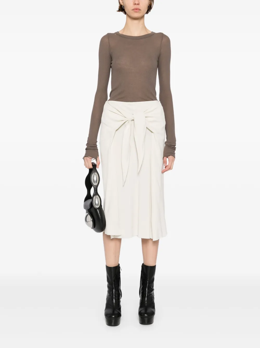Rick Owens Hollywood Strutter rok Wit