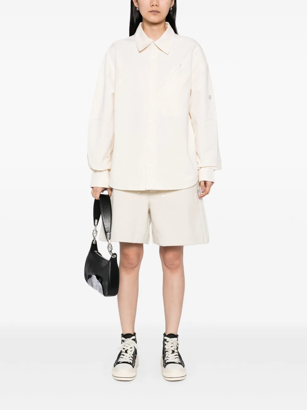 PACE Katoenen shorts VANILLA OFF-WHITE