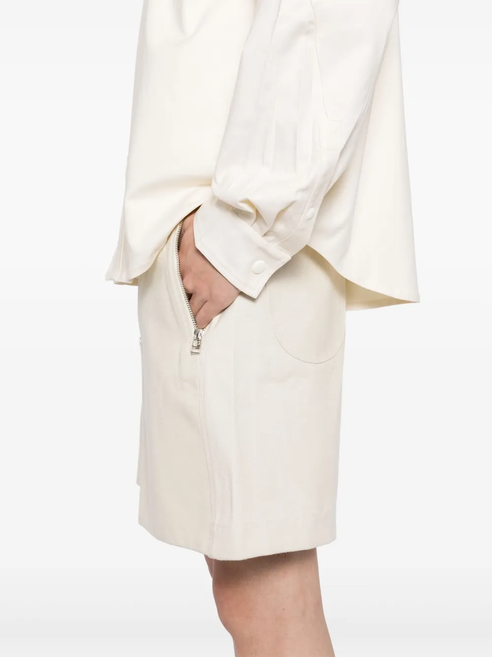 PACE Katoenen shorts VANILLA OFF-WHITE