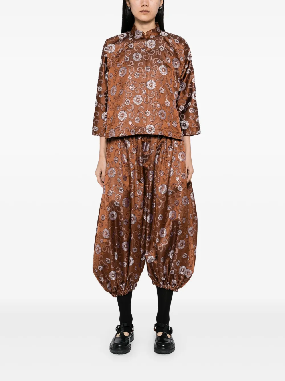 Comme Des Garçons Comme Des Garçons Broek met ballonpijpen - Bruin