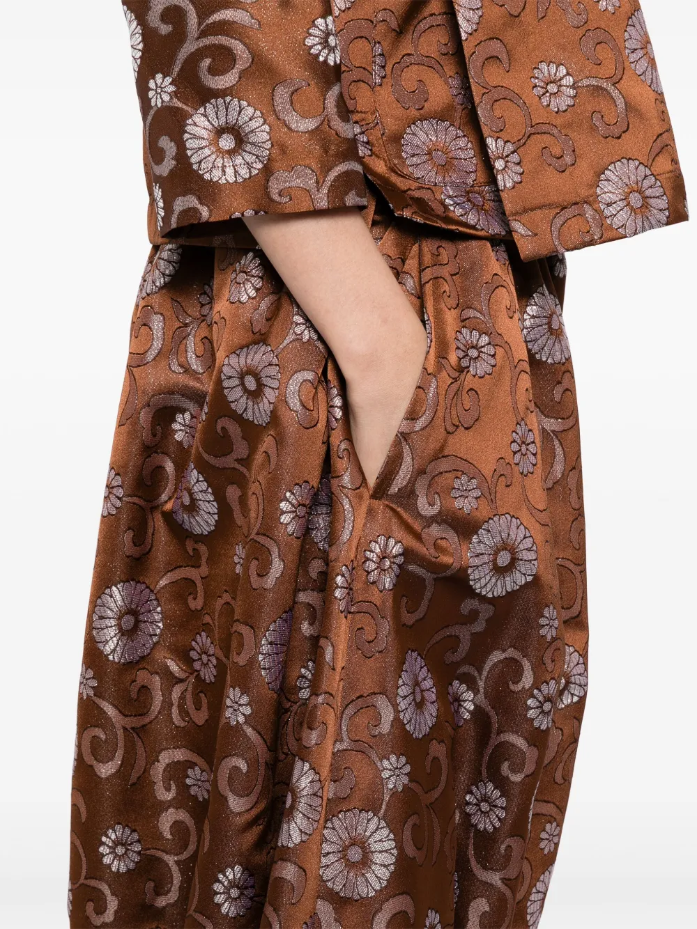 Comme Des Garçons Comme Des Garçons Broek met ballonpijpen Bruin