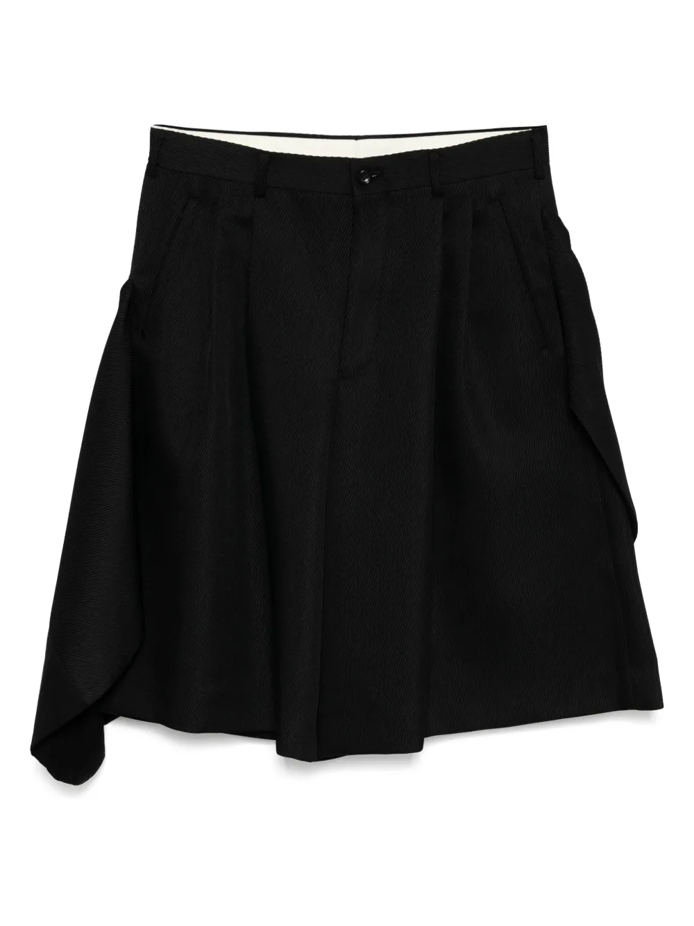 Comme des Garçons Homme Plus Geplooide shorts Zwart