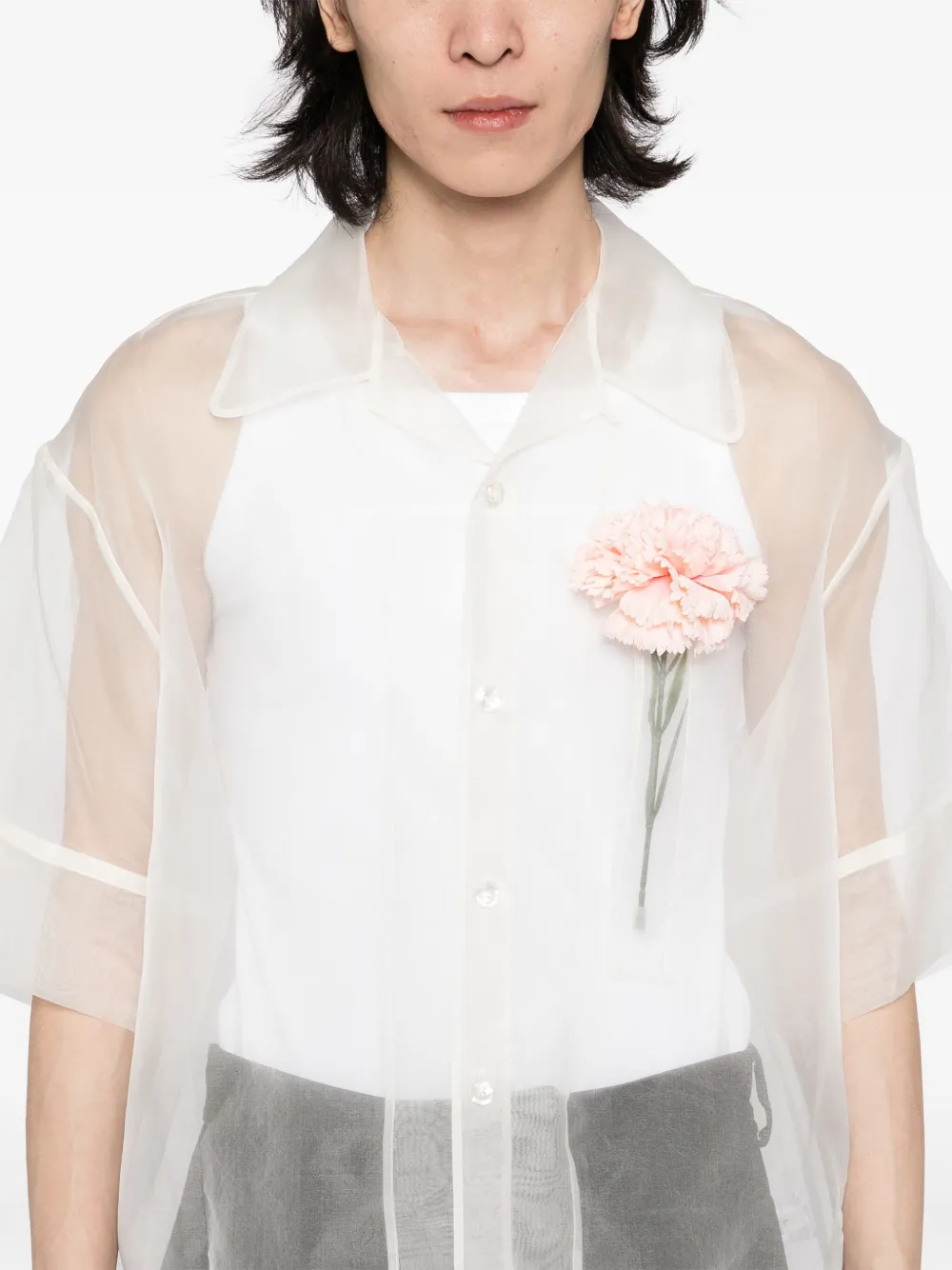 Simone Rocha Camicia Carnation Pocket | Image 5