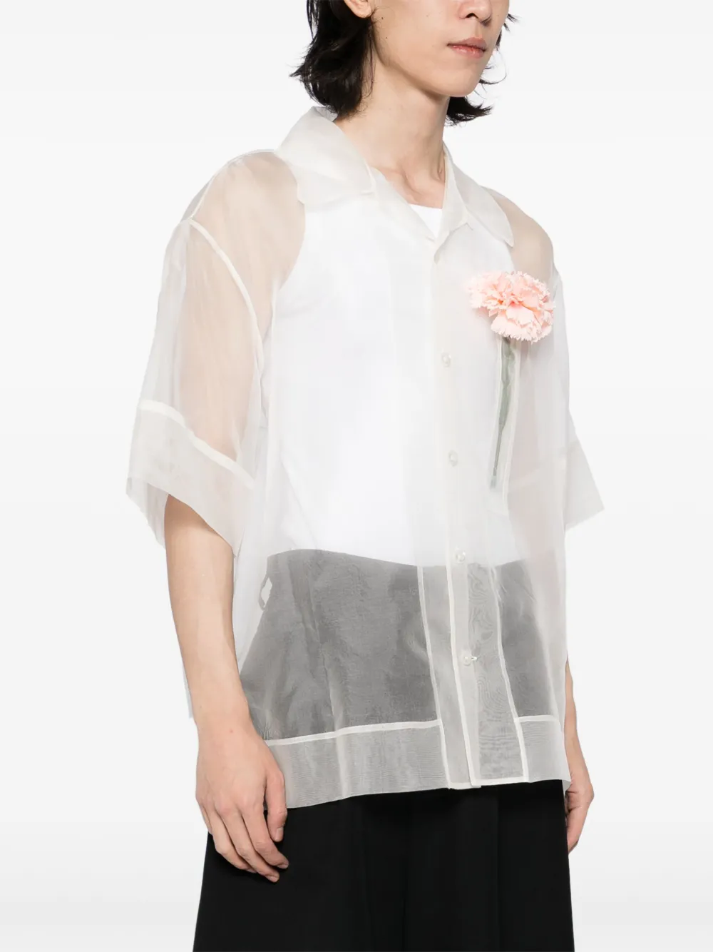 Simone Rocha Camicia Carnation Pocket | Camicie | Image 3