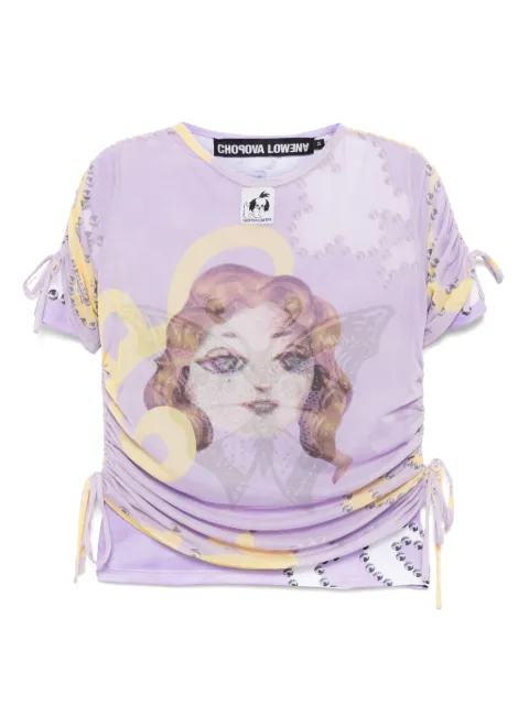 Chopova Lowena mesh short-sleeved top