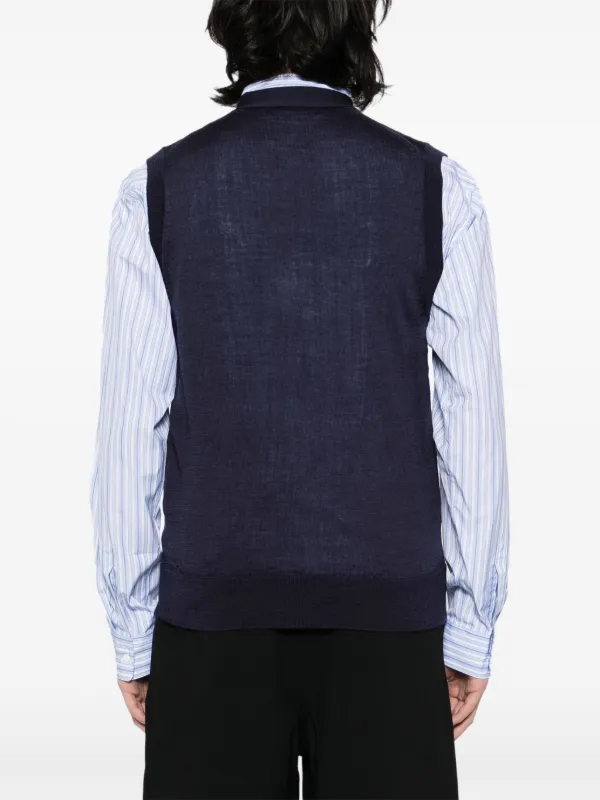 Comme Des Garçons Homme Deux ノースリーブ カーディガン | ブルー