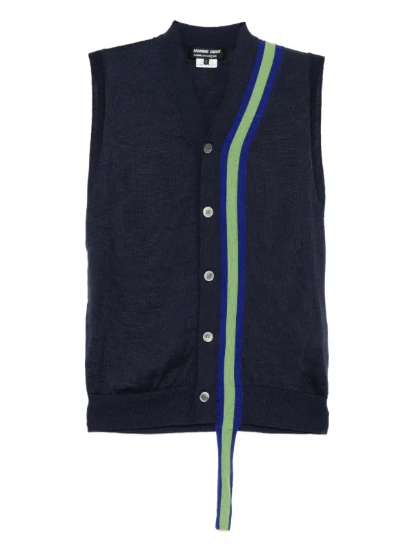 Comme Des Garçons Homme Deux ノースリーブ カーディガン | ブルー