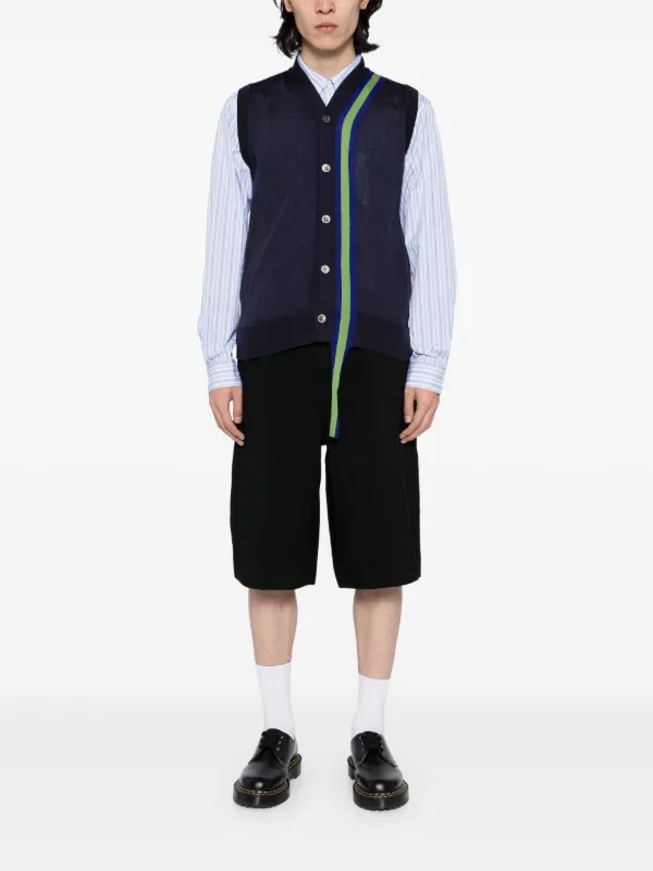 Comme Des Garçons Homme Deux ノースリーブ カーディガン | ブルー