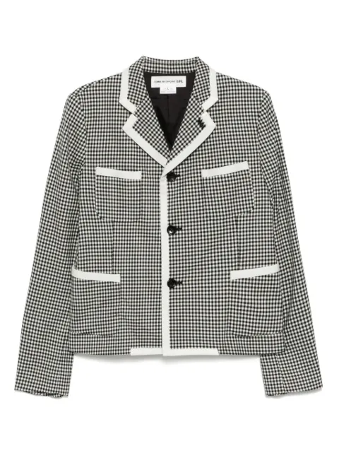 Comme Des Garçons Girl جاكيت قميص بطبعة كاروهات
