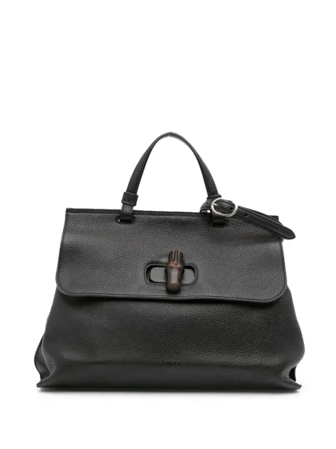 Gucci Pre-Owned 2016-2024 Medium Leather Bamboo Daily Top Handle satchel