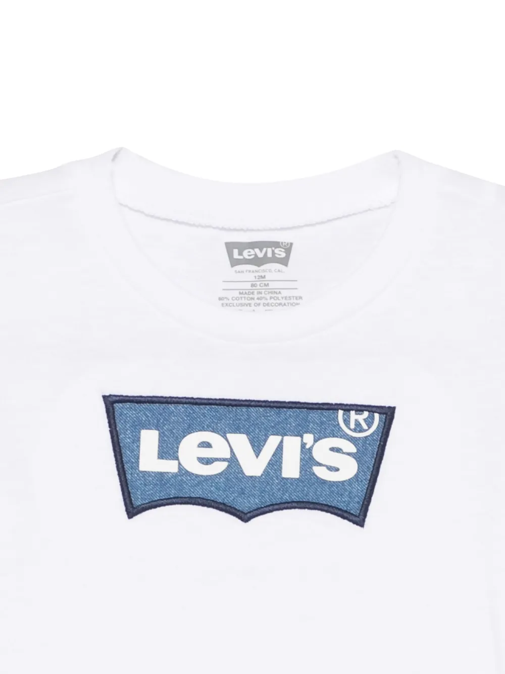 Levi's Kids T-shirt met logoprint Wit