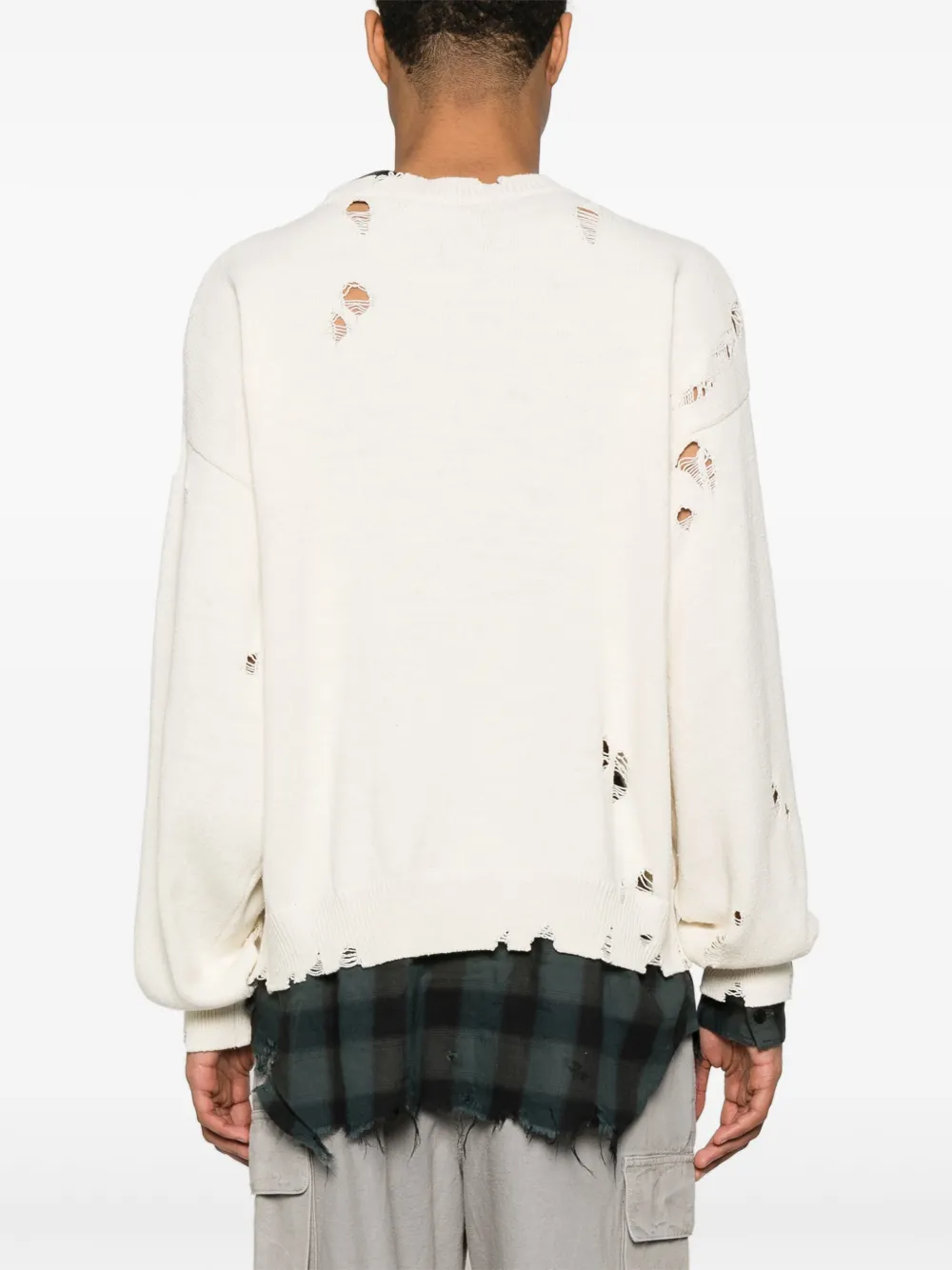 Maison MIHARA YASUHIRO Gelaagde trui Beige
