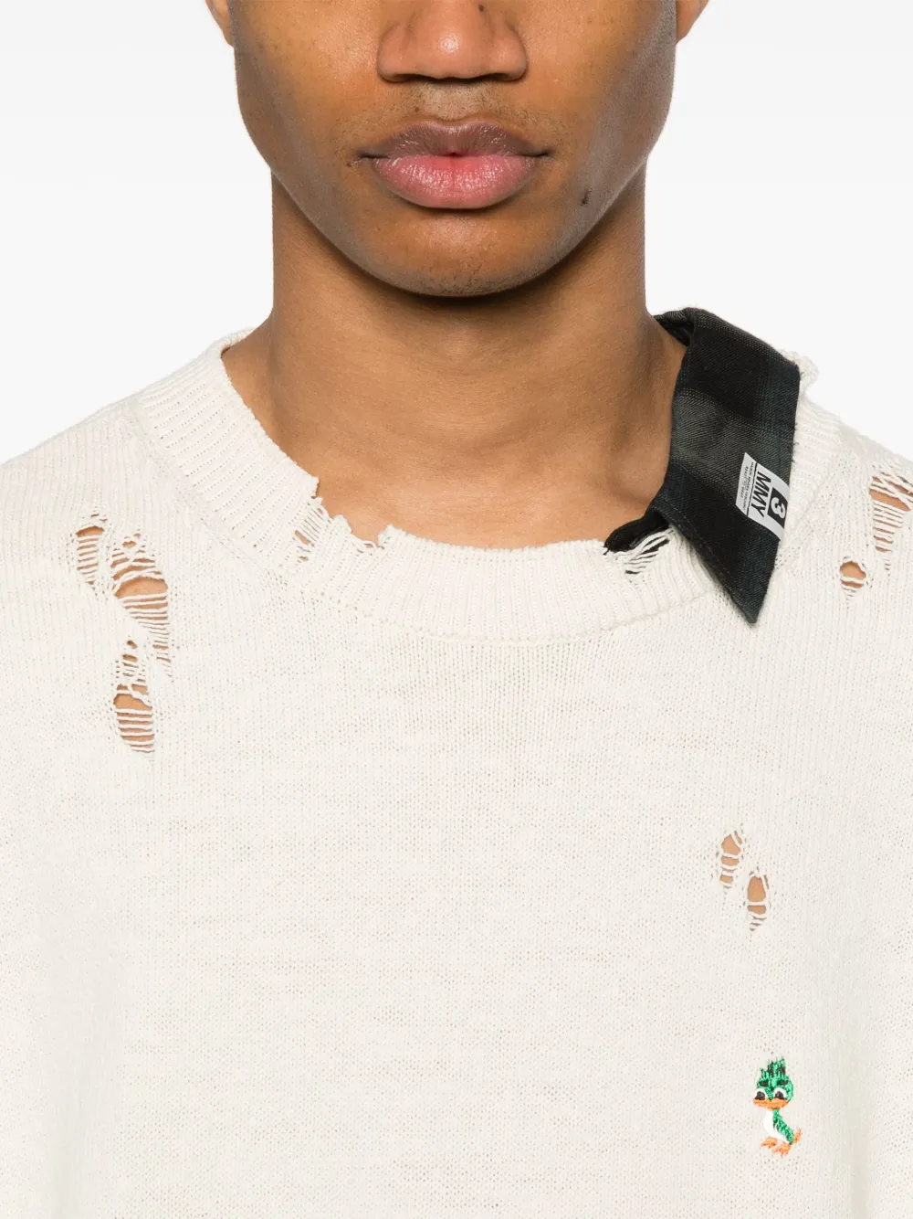 Maison MIHARA YASUHIRO Gelaagde trui Beige
