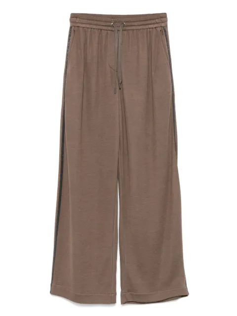 Brunello Cucinelli pants con detalle Monili