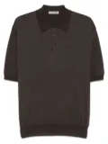 Kaptain Sunshine cotton knit polo shirt - Brown