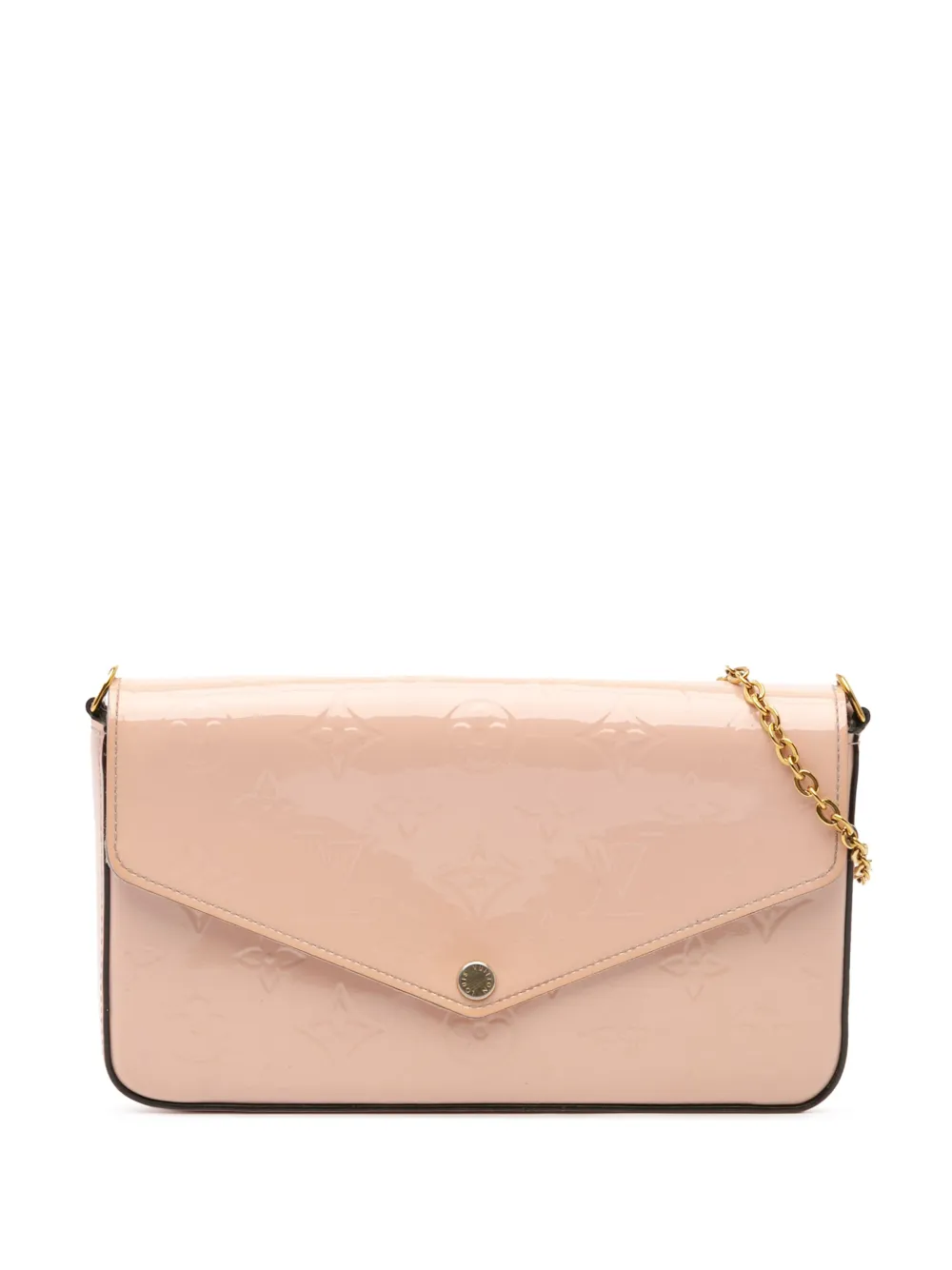 Louis Vuitton Pre-Owned 2019 モノグラム ヴェルニ ポシェット フェリーチェ ショルダーバッグ - ピンク Louis Vuitton Pre-Owned 2019 モノグラム ヴェルニ ポシェット フェリーチェ ショルダーバッグ - ピンク
