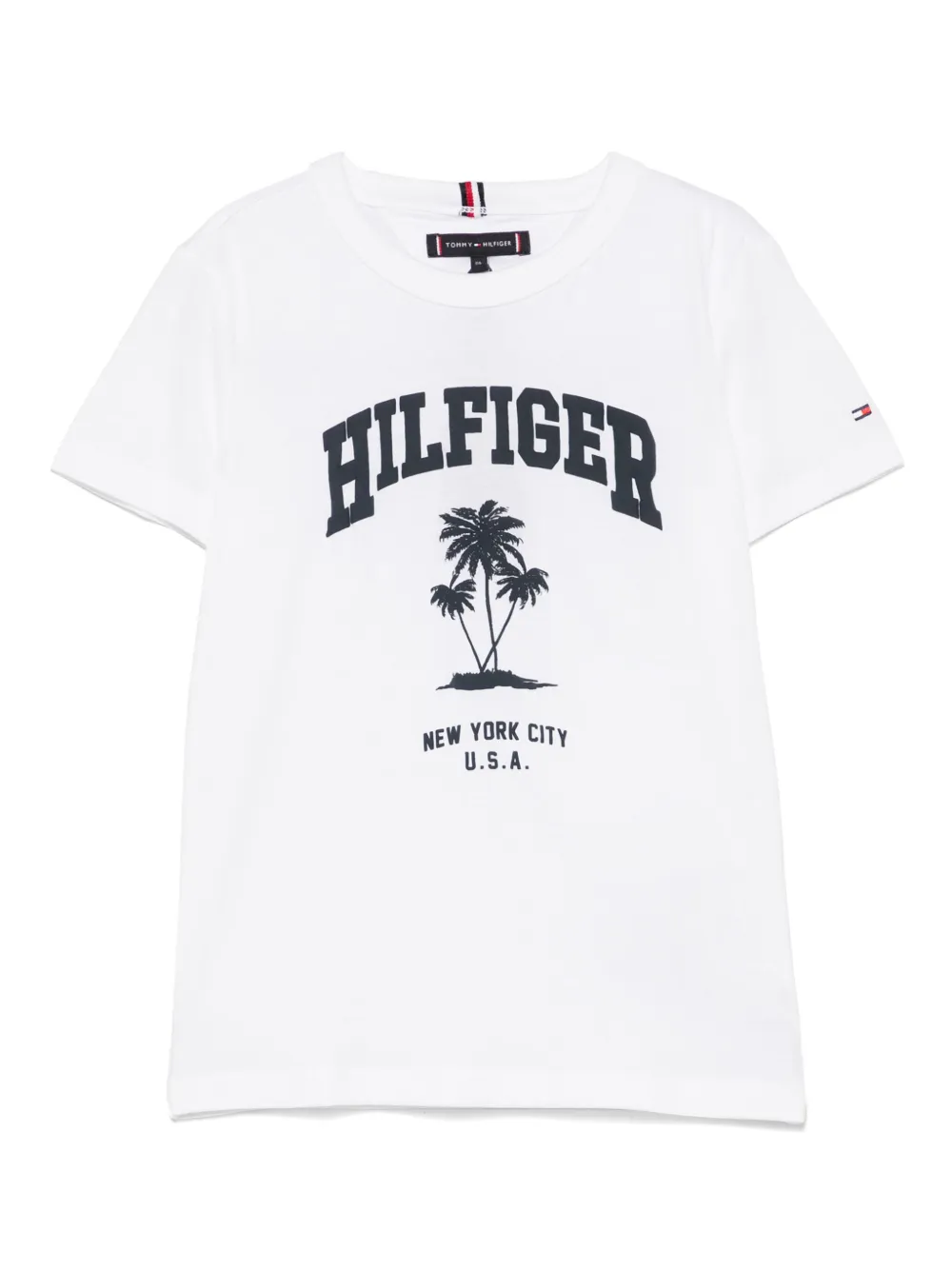 Tommy Hilfiger Junior playera con logo estampado | blanco | Image 1