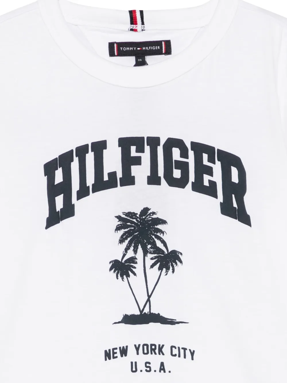Tommy Hilfiger Junior T-shirt met logoprint Wit
