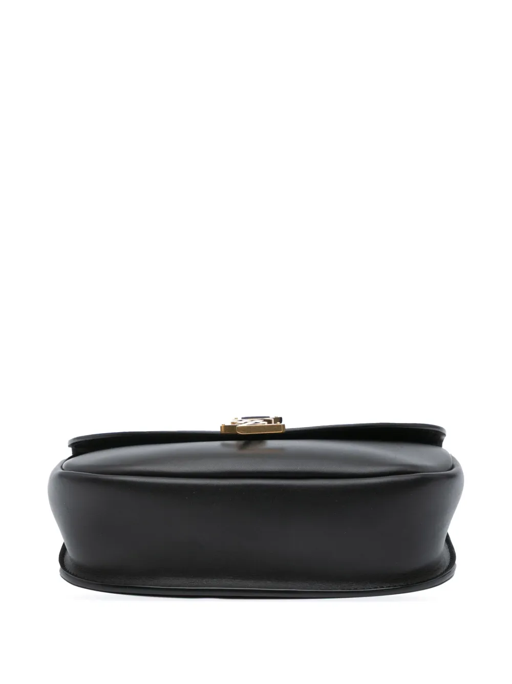 Pre-owned Saint Laurent 2020 Medium Leather Monogram Kaia Crossbody Bag In Black