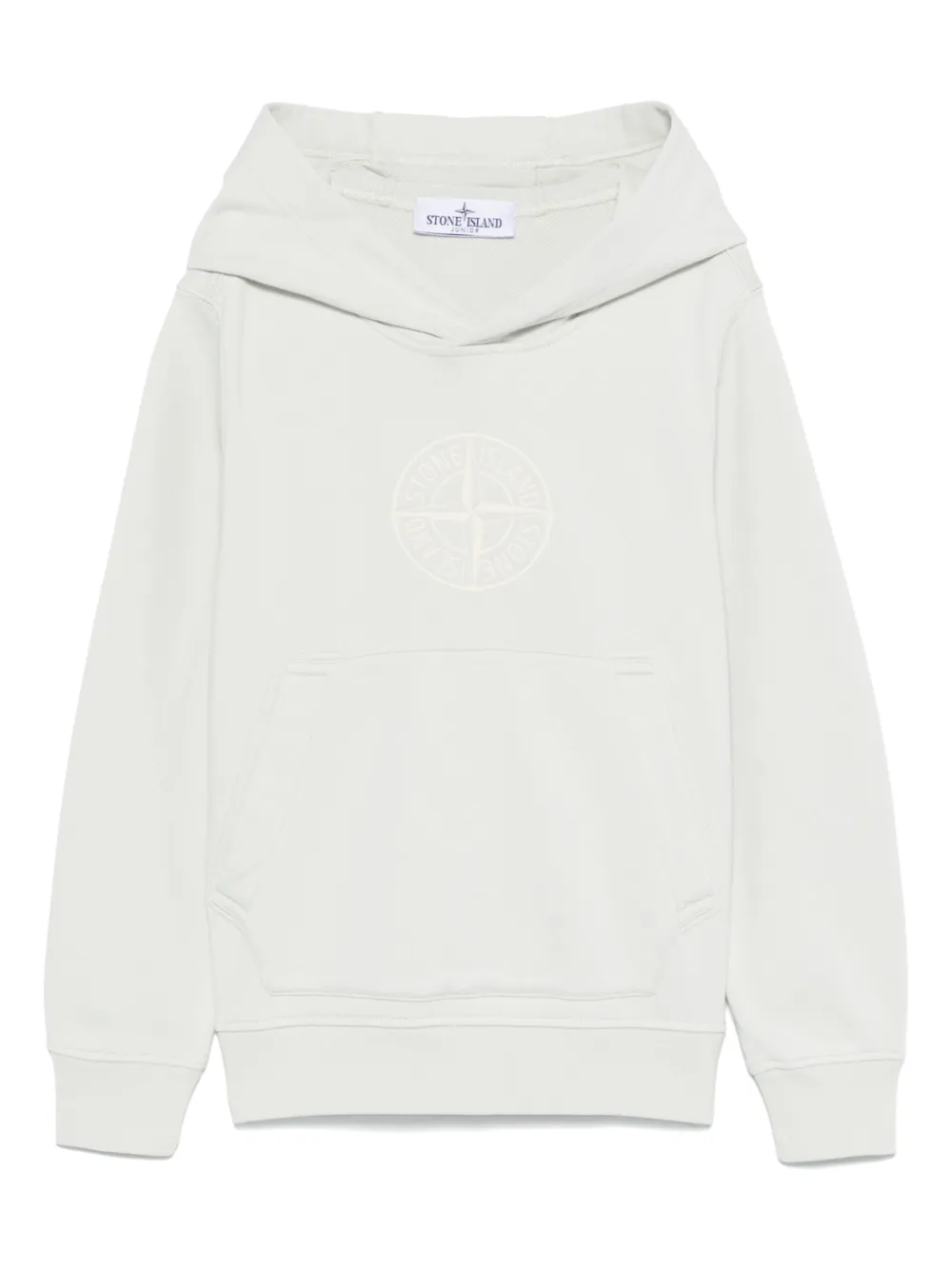 Stone Island Junior Katoenen hoodie Grijs