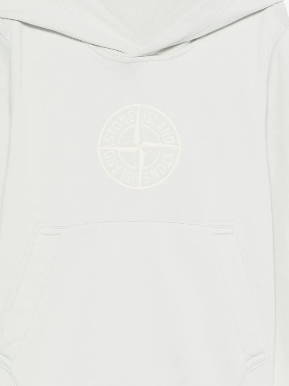 Stone Island Junior Katoenen hoodie Grijs