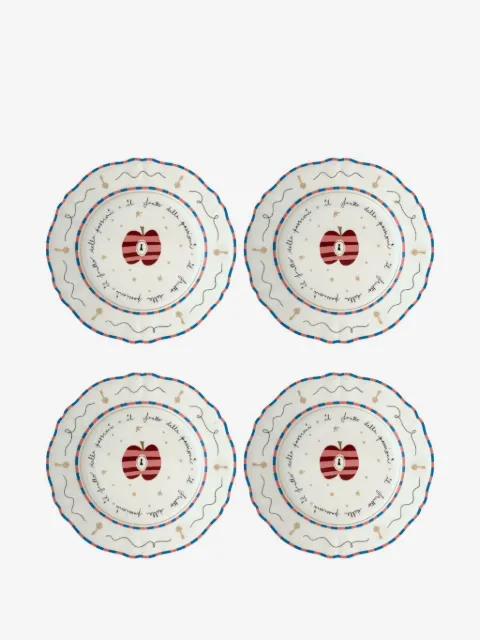 Bitossi Home lot de quatre assiettes Apple