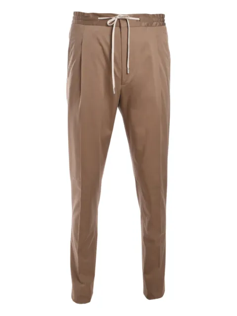 Lardini pleated elasticated-waistband trousers