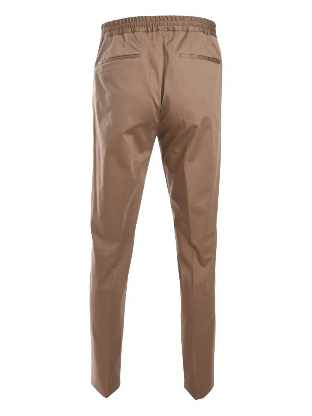 Lardini pleated elasticated-waistband trousers - Bruin